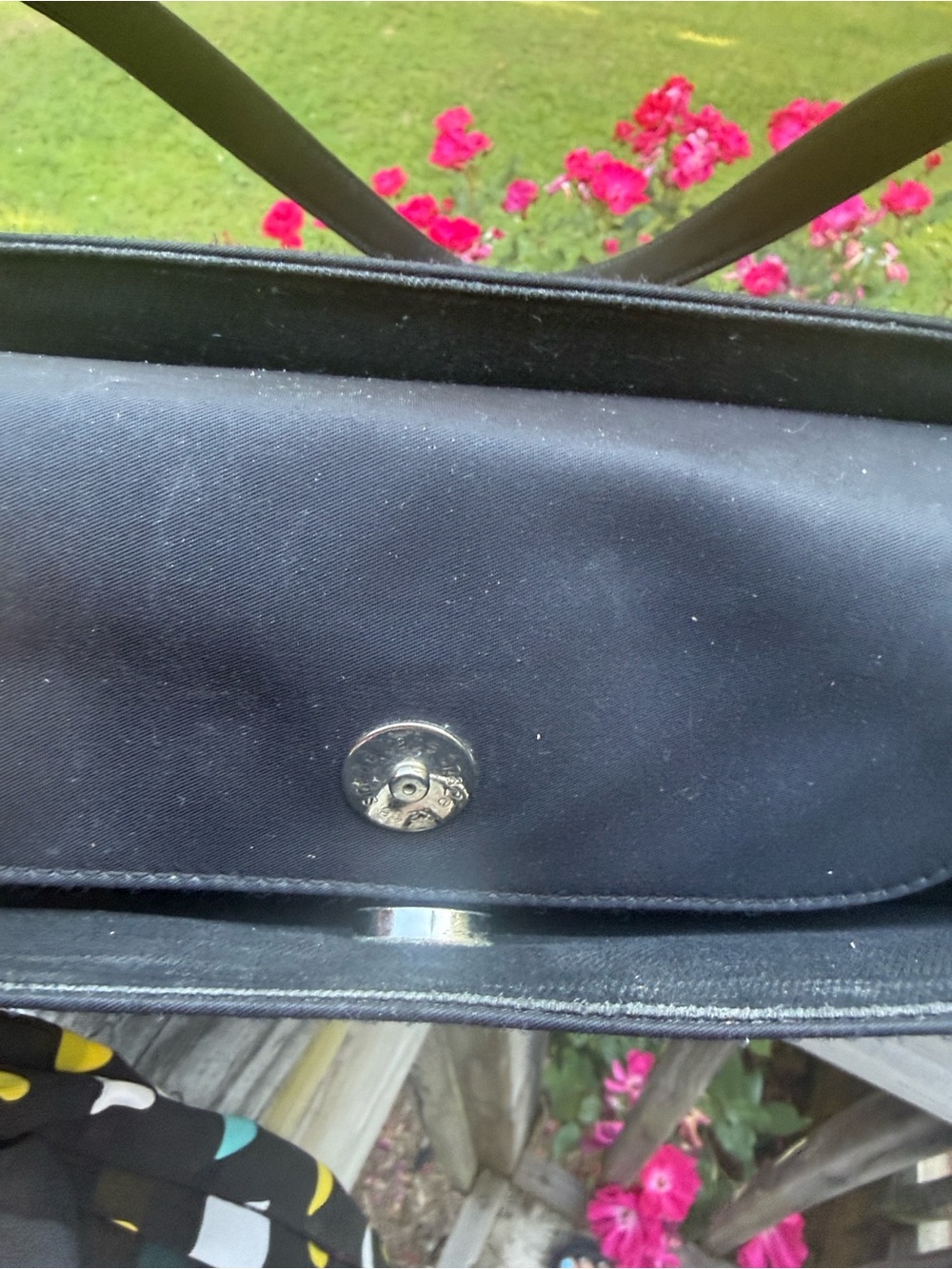 Kate Spade Black Shoulder Bag with Polka Dot Scarf - Picture 3 of 5